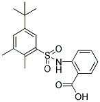 2-(5-TERT-BUTYL-2,3-DIMETHYL-BENZENESULFONYLAMINO)-BENZOIC ACID Struktur