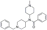 N-(1-BENZYLPIPERIDIN-4-YL)-N-(1-METHYLPIPERIDIN-4-YL)BENZAMIDE Struktur