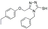 4-BENZYL-5-(4-ETHYL-PHENOXYMETHYL)-4H-[1,2,4]TRIAZOLE-3-THIOL Struktur