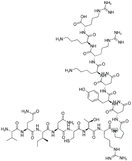 H-VAL-GLN-ILE-ASN-CYS-THR-ARG-PRO-ASN-TYR-ASN-LYS-ARG-LYS-ARG-OH Struktur