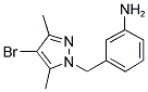 3-(4-BROMO-3,5-DIMETHYL-PYRAZOL-1-YLMETHYL)-PHENYLAMINE Struktur