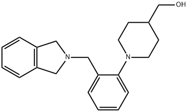 (1-[2-(1,3-DIHYDRO-2H-ISOINDOL-2-YLMETHYL)PHENYL]-4-PIPERIDINYL)METHANOL Struktur