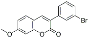 3(3'-BROMOPHENYL)-7-METHOXYCOUMARIN Struktur