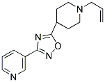 3-[5-(1-ALLYLPIPERIDIN-4-YL)-1,2,4-OXADIAZOL-3-YL]PYRIDINE Struktur