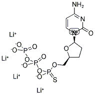 2',3'-DIDEOXYCYTIDINE-5'-O-(1-THIOTRIPHOSPHATE) LITHIUM SALT Struktur