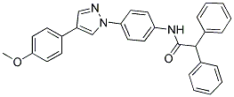 2,2-DIPHENYL-N-[4-(4-(4-METHOXYPHENYL)-1H-PYRAZOL-1-YL)PHENYL]ACETAMIDE Struktur