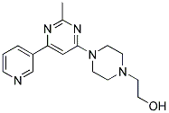 2-[4-(2-METHYL-6-PYRIDIN-3-YLPYRIMIDIN-4-YL)PIPERAZIN-1-YL]ETHANOL Struktur