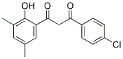 1-(4-CHLOROPHENYL)-3-(2-HYDROXY-3,5-DIMETHYLPHENYL)PROPANE-1,3-DIONE Struktur