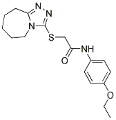 N-(4-ETHOXYPHENYL)-2-(6,7,8,9-TETRAHYDRO-5H-[1,2,4]TRIAZOLO[4,3-A]AZEPIN-3-YLTHIO)ACETAMIDE Struktur