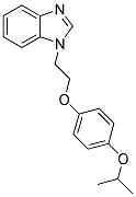 1-[2-(4-ISOPROPOXYPHENOXY)ETHYL]-1H-BENZIMIDAZOLE Struktur