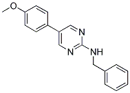 N-BENZYL-5-(4-METHOXYPHENYL)PYRIMIDIN-2-AMINE Struktur