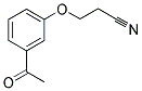 3-(3-ACETYLPHENOXY)PROPANENITRILE Struktur