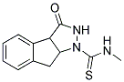1,2,3,3A,8,8A-HEXAHYDRO-1-[(METHYLAMINO)THIOCARBONYL]INDENO[2,1-C]PYRAZOL-3-ONE Struktur