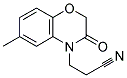 3-(6-METHYL-2H-1,4-BENZOXAZIN-3(4H)-ONE-4-YL)-PROPIONITRILE Struktur