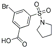 3-BROMO-5-(PYRROLIDINE-1-SULFONYL)-BENZOIC ACID Struktur