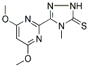 3-(4,6-DIMETHOXYPYRIMIDIN-2-YL)-4-METHYL-(1H)-1,2,4-TRIAZOL-5-THIONE Struktur