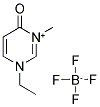 1-ETHYL-3-METHYL-4-OXO-1,4-DIHYDROPYRIMIDIN-3-IUM Struktur