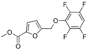 5-(2,3,5,6-TETRAFLUORO-PHENOXYMETHYL)-FURAN-2-CARBOXYLIC ACID METHYL ESTER Struktur