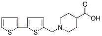 1-[(5-(2-THIENYL)-2-THIENYL)METHYL]PIPERIDINE-4-CARBOXYLIC ACID Struktur