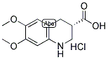 (S)-(-)-6,7-DIMETHOXY-1,2,3,4-TETRAHYDROISOQUINOLINE-3-CARBOXYLIC ACID HYDROCHLORIDE Struktur