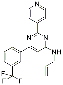 N-ALLYL-2-PYRIDIN-4-YL-6-[3-(TRIFLUOROMETHYL)PHENYL]PYRIMIDIN-4-AMINE Struktur