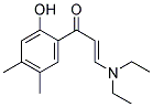 (E)-3-(DIETHYLAMINO)-1-(2-HYDROXY-4,5-DIMETHYLPHENYL)PROP-2-EN-1-ONE Struktur