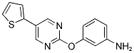 3-[(5-THIEN-2-YLPYRIMIDIN-2-YL)OXY]ANILINE Struktur