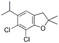 6,7-DICHLORO-5-ISOPROPYL-2,2-DIMETHYL-2,3-DIHYDRO-1-BENZOFURAN Struktur