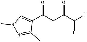 1-(1,3-DIMETHYL-1H-PYRAZOL-4-YL)-4,4-DIFLUORO-BUTANE-1,3-DIONE Struktur