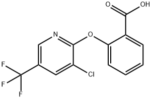 2-[3-CHLORO-5-(TRIFLUOROMETHYL)PYRIDIN-2-YLOXY]BENZOIC ACID Struktur