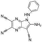 6-AMINO-5-PHENYLAMINO-5H-PYRROLO[2,3-B]PYRAZINE-2,3,7-TRICARBONITRILE Struktur