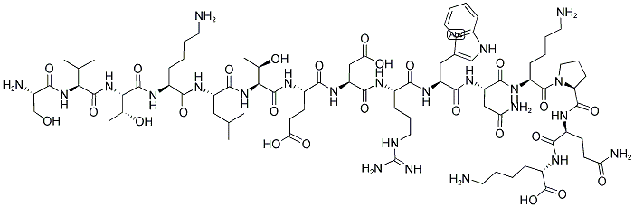 H-SER-VAL-THR-LYS-LEU-THR-GLU-ASP-ARG-TRP-ASN-LYS-PRO-GLN-LYS-OH Struktur