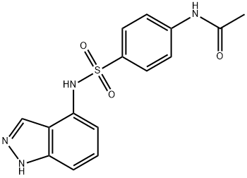 N-(4-[(1H-INDAZOL-4-YLAMINO)SULFONYL]PHENYL)ACETAMIDE Struktur