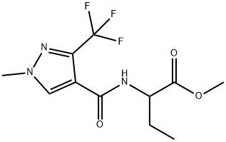 METHYL 2-(([1-METHYL-3-(TRIFLUOROMETHYL)-1H-PYRAZOL-4-YL]CARBONYL)AMINO)BUTANOATE Struktur