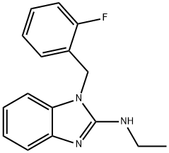 N-ETHYL-1-(2-FLUOROBENZYL)-1H-1,3-BENZIMIDAZOL-2-AMINE Struktur