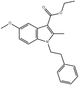 ETHYL 5-METHOXY-2-METHYL-1-(2-PHENYLETHYL)-1H-INDOLE-3-CARBOXYLATE Struktur