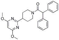 4-(4,6-DIMETHOXYPYRIMIDIN-2-YL)-1-(2,2-DIPHENYL-1-OXOETHYL)PIPERIDINE Struktur