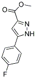 5-(4-FLUORO-PHENYL)-1 H-PYRAZOLE-3-CARBOXYLIC ACID METHYL ESTER Struktur