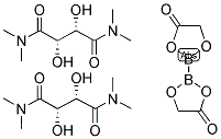 BIS(N,N,N',N'-TETRAMETHYL-D-TARTARAMIDE GLYCOLATO)DIBORON Struktur