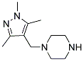 1-(1,3,5-TRIMETHYL-1H-PYRAZOL-4-YLMETHYL)-PIPERAZINE Struktur