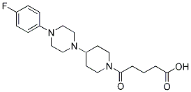 5-[4-(4-(4-FLUOROPHENYL)PIPERAZIN-1-YL)PIPERIDIN-1-YL]-5-OXOPENTANOIC ACID Struktur