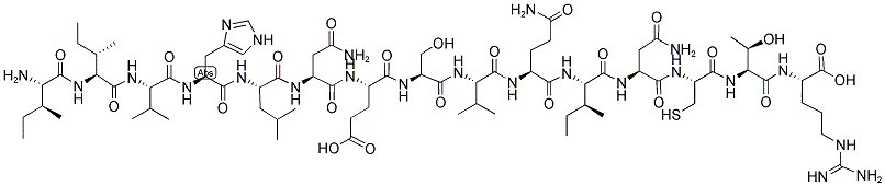 H-ILE-ILE-VAL-HIS-LEU-ASN-GLU-SER-VAL-GLN-ILE-ASN-CYS-THR-ARG-OH Struktur