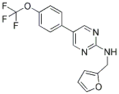 N-(2-FURYLMETHYL)-5-[4-(TRIFLUOROMETHOXY)PHENYL]PYRIMIDIN-2-AMINE Struktur