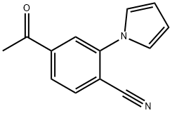 4-ACETYL-2-(1H-PYRROL-1-YL)BENZENECARBONITRILE Struktur