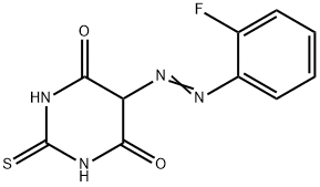 5-[(E)-2-(2-FLUOROPHENYL)DIAZENYL]-2-SULFANYL-4,6-PYRIMIDINEDIOL Struktur