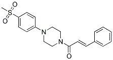 1-[4-(METHYLSULFONYL)PHENYL]-4-[(2E)-3-PHENYLPROP-2-ENOYL]PIPERAZINE Struktur