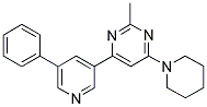 2-METHYL-4-(5-PHENYLPYRIDIN-3-YL)-6-PIPERIDIN-1-YLPYRIMIDINE Struktur