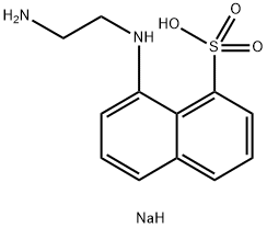 N-(AMINOETHYL)-8-NAPHTHYLAMINE-1-SULFONIC ACID, SODIUM SALT Struktur