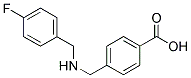 4-(((4-FLUOROBENZYL)AMINO)METHYL)BENZOIC ACID Struktur