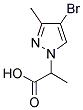 2-(4-BROMO-3-METHYL-PYRAZOL-1-YL)-PROPIONIC ACID Struktur